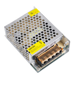 GloboStar® 73033 Μεταλλικό Τροφοδοτικό PELV για Προϊόντα LED 60W 5A – AC 220-240V σε DC 12V – IP20 – Μ11 x Π8 x Υ3.5cm – 2 Χρόνια Εγγύηση