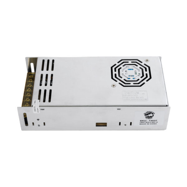 GloboStar® 73037 Μεταλλικό Τροφοδοτικό PELV για Προϊόντα LED 400W 33.3A – AC 220-240V σε DC 12V – IP20 – Μ20 x Π10 x Υ5cm – 3 Χρόνια Εγγύηση