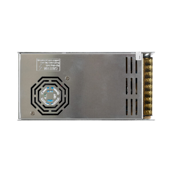 GloboStar® 73037 Μεταλλικό Τροφοδοτικό PELV για Προϊόντα LED 400W 33.3A – AC 220-240V σε DC 12V – IP20 – Μ20 x Π10 x Υ5cm – 3 Χρόνια Εγγύηση