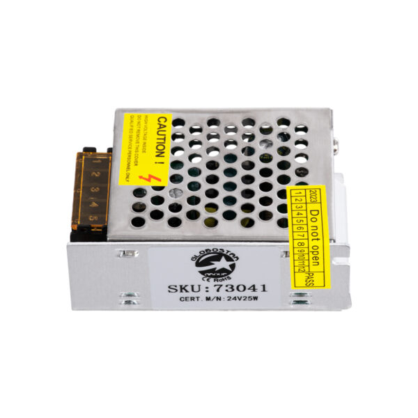 GloboStar® 73041 Μεταλλικό Τροφοδοτικό PELV για Προϊόντα LED 25W 1.05A – AC 220-240V σε DC 24V – IP20 L8.7 x W5.8 x H3.4cm – 3 Years Warranty