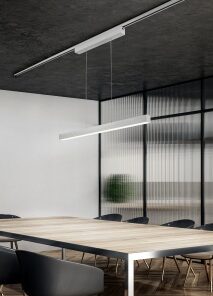Κρεμαστό Φωτιστικό Ράγας Trio Lighting LED 29W Νίκελ Ματ Μεταλλικό Dimmable 3400lm 3000K – 73043107