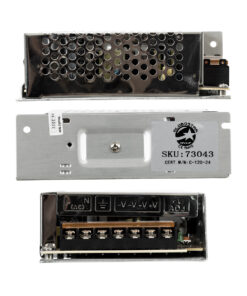 GloboStar® 73043 Μεταλλικό Τροφοδοτικό PELV για Προϊόντα LED 120W 5A – AC 220-240V σε DC 24V – IP20 L13 x W10 x H4cm – 3 Years Warranty