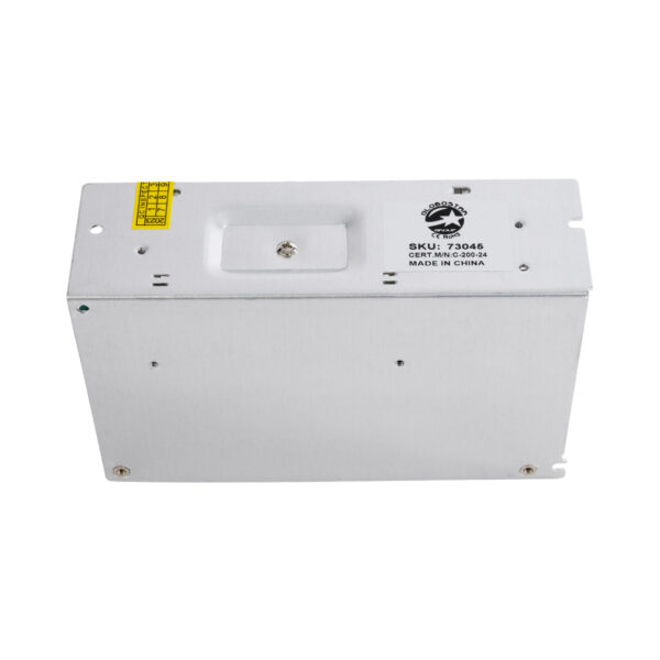 GloboStar® 73045 Μεταλλικό Τροφοδοτικό PELV για Προϊόντα LED 200W 8.3A – AC 220-240V σε DC 24V – IP20 – Μ16 x Π10 x Υ5cm – 3 Χρόνια Εγγύηση