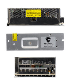 GloboStar® 73045 Μεταλλικό Τροφοδοτικό PELV για Προϊόντα LED 200W 8.3A – AC 220-240V σε DC 24V – IP20 – Μ16 x Π10 x Υ5cm – 3 Χρόνια Εγγύηση