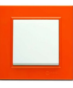 Πλαίσιο 1 θέσης πορτοκαλί μικρό Makel Karea – 73094701