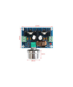 GloboStar® 73114 Ρυθμιστής Τάσης – Voltage Regulator DC Converter Module – Input DC4-40V / Output DC1.25-36V Max Load 8A Μ6 x Π4.5 x Υ2.5cm