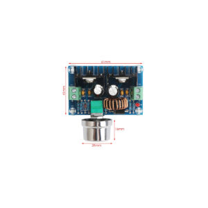 GloboStar® 73114 Ρυθμιστής Τάσης – Voltage Regulator DC Converter Module – Input DC4-40V / Output DC1.25-36V Max Load 8A Μ6 x Π4.5 x Υ2.5cm
