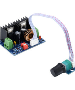 GloboStar® 73115 Ρυθμιστής Τάσης – Voltage Regulator DC Converter Module – Input DC4-40V / Output DC1.25-36V Max Load 8A με Καλώδιο Προέκτασης Ποτενσιόμετρου Μ6 x Π4.5 x Υ2.5cm