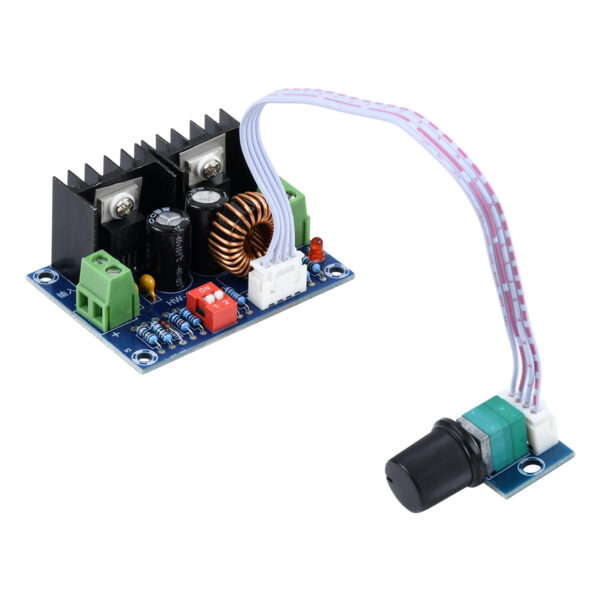 GloboStar® 73115 Ρυθμιστής Τάσης – Voltage Regulator DC Converter Module – Input DC4-40V / Output DC1.25-36V Max Load 8A με Καλώδιο Προέκτασης Ποτενσιόμετρου Μ6 x Π4.5 x Υ2.5cm