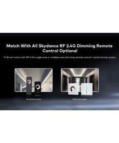 GloboStar® 73116 V1-B SKYDANCE DC RF 2.4Ghz Dimmer Constant Voltage Controller 1 Κανάλι DC 12-24V 1 x 20.5A 480W – Max 20.5A 480W – IP20 Μ9 x Π4 x Υ2.8cm – 5 Χρόνια Εγγύηση