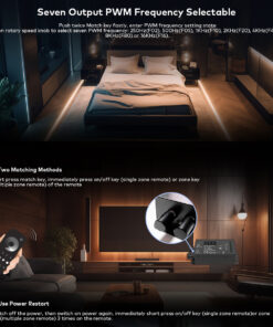 GloboStar® 73116 V1-B SKYDANCE DC RF 2.4Ghz Dimmer Constant Voltage Controller 1 Κανάλι DC 12-24V 1 x 20.5A 480W – Max 20.5A 480W – IP20 Μ9 x Π4 x Υ2.8cm – 5 Χρόνια Εγγύηση