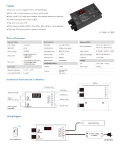 GloboStar® 73116 V1-B SKYDANCE DC RF 2.4Ghz Dimmer Constant Voltage Controller 1 Κανάλι DC 12-24V 1 x 20.5A 480W – Max 20.5A 480W – IP20 Μ9 x Π4 x Υ2.8cm – 5 Χρόνια Εγγύηση