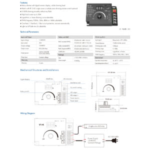 GloboStar® 73117 V1-K SKYDANCE DC RF 2.4Ghz Dimmer PWM Frequency Controller 1 Κανάλι DC 12-24V 1 x 20A 480W – Max 20A 480W – IP20 Μ10.7 x Π7.5 x Υ3.8cm – 5 Χρόνια Εγγύηση