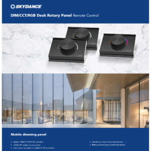 GloboStar® 73123 RK1 SKYDANCE Ασύρματο Χειριστήριο RF 2.4Ghz & Push Dimming 1 Group για όλα τα Μονόχρωμα SKYDANCE Controller DC 3V 1 x CR2032 – IP20 Μ9.1 x Π7.2 x Υ5.7cm – 5 Χρόνια Εγγύηση