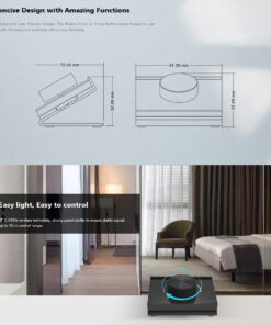 GloboStar® 73123 RK1 SKYDANCE Ασύρματο Χειριστήριο RF 2.4Ghz & Push Dimming 1 Group για όλα τα Μονόχρωμα SKYDANCE Controller DC 3V 1 x CR2032 – IP20 Μ9.1 x Π7.2 x Υ5.7cm – 5 Χρόνια Εγγύηση