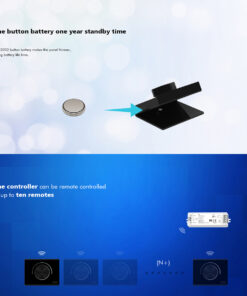 GloboStar® 73123 RK1 SKYDANCE Ασύρματο Χειριστήριο RF 2.4Ghz & Push Dimming 1 Group για όλα τα Μονόχρωμα SKYDANCE Controller DC 3V 1 x CR2032 – IP20 Μ9.1 x Π7.2 x Υ5.7cm – 5 Χρόνια Εγγύηση