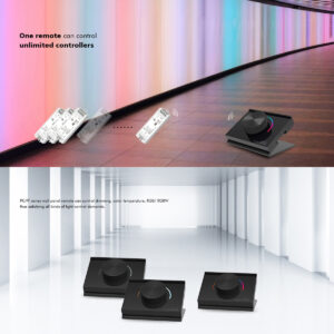 GloboStar® 73123 RK1 SKYDANCE Ασύρματο Χειριστήριο RF 2.4Ghz & Push Dimming 1 Group για όλα τα Μονόχρωμα SKYDANCE Controller DC 3V 1 x CR2032 – IP20 Μ9.1 x Π7.2 x Υ5.7cm – 5 Χρόνια Εγγύηση