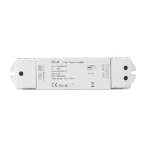 GloboStar® 73128 S1-A SKYDANCE AC Triac Amplifier 1 Κανάλι AC 100-240V 1 x 2.5A 600W – Max 2.5A 600W – IP20  Μ17.5 x Π4.5 x Υ2.5cm – 5 Χρόνια Εγγύηση
