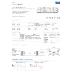 GloboStar® 73128 S1-A SKYDANCE AC Triac Amplifier 1 Κανάλι AC 100-240V 1 x 2.5A 600W – Max 2.5A 600W – IP20  Μ17.5 x Π4.5 x Υ2.5cm – 5 Χρόνια Εγγύηση