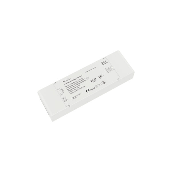 GloboStar® 73130 TE-75-24 SKYDANCE AC Triac Dimmer Push Dimming 1 Κανάλι AC 200-240V 1 x 3.125A 75W – Max 3.125A 75W – IP20 Μ18 x Π5.7 x Υ3cm – 5 Χρόνια Εγγύηση