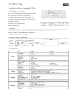 GloboStar® 73130 TE-75-24 SKYDANCE AC Triac Dimmer Push Dimming 1 Κανάλι AC 200-240V 1 x 3.125A 75W – Max 3.125A 75W – IP20 Μ18 x Π5.7 x Υ3cm – 5 Χρόνια Εγγύηση