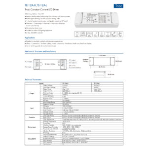 GloboStar® 73132 TE-12A-L SKYDANCE AC Triac Dimmable Constant Current LED Driver 1 Κανάλι AC 200-240V 1 x 0.15A 12W – Max 0.15A 12W – IP20  Μ11.1 x Π3.7 x Υ2cm – 5 Χρόνια Εγγύηση