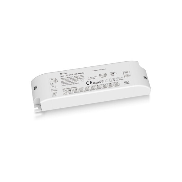 GloboStar® 73134 TE-25A SKYDANCE AC Triac Dimmable Constant Current LED Driver 1 Κανάλι AC 200-240V 1 x 0.22A 25W – Max 0.22A 25W – IP20  Μ17.5 x Π4.4 x Υ3cm – 5 Χρόνια Εγγύηση