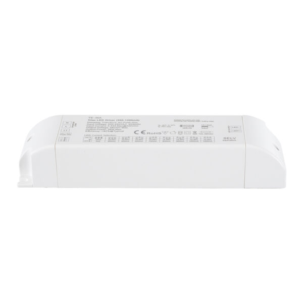 GloboStar® 73135 TE-36A SKYDANCE AC Triac Dimmable Constant Current LED Driver Push Dimming 1 Κανάλι AC 200-240V 1 x 0.34A 36W – Max 0.34A 36W – IP20 Μ17.5 x Π4.4 x Υ3cm – 5 Χρόνια Εγγύηση
