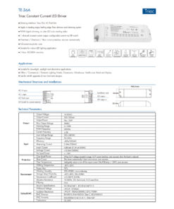 GloboStar® 73135 TE-36A SKYDANCE AC Triac Dimmable Constant Current LED Driver Push Dimming 1 Κανάλι AC 200-240V 1 x 0.34A 36W – Max 0.34A 36W – IP20 Μ17.5 x Π4.4 x Υ3cm – 5 Χρόνια Εγγύηση