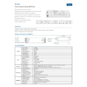 GloboStar® 73135 TE-36A SKYDANCE AC Triac Dimmable Constant Current LED Driver Push Dimming 1 Κανάλι AC 200-240V 1 x 0.34A 36W – Max 0.34A 36W – IP20 Μ17.5 x Π4.4 x Υ3cm – 5 Χρόνια Εγγύηση