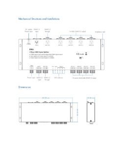 GloboStar® 73136 DMA SKYDANCE DC DMX512 Signal Splitter / Amplifier 4 Καναλιών DC 12-36V – IP20 Μ25.6 x Π9.2 x Υ3.8cm – 5 Χρόνια Εγγύηση