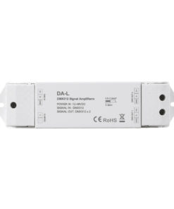 GloboStar® 73138 DA-L SKYDANCE DC DMX512 Signal Amplifier 2 Καναλιών DC 12-48V – IP20 Μ17.5 x Π4.5 x Υ2.5cm – 5 Χρόνια Εγγύηση