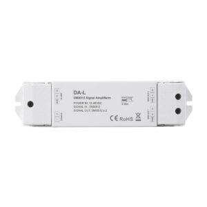 GloboStar® 73138 DA-L SKYDANCE DC DMX512 Signal Amplifier 2 Καναλιών DC 12-48V – IP20  Μ17.5 x Π4.5 x Υ2.5cm – 5 Χρόνια Εγγύηση