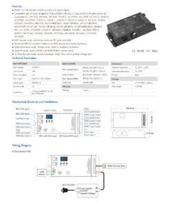 GloboStar® 73141 DSA SKYDANCE DC RF 2.4Ghz DMX512 to SPI Decoder DC 5-24V – IP20 Π16.5 x Π7 x Υ3.7cm – 5 Χρόνια Εγγύηση