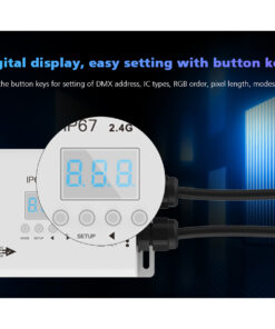 GloboStar® 73143 DS-WP SKYDANCE DC RF 2.4Ghz DMX512 to SPI Decoder DC 5-24V – Αδιάβροχο IP65 Μ17 x Π8 x Υ4cm – 5 Χρόνια Εγγύηση