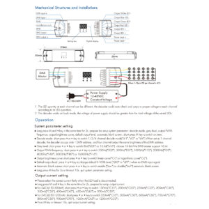 GloboStar® 73146 D4C-L SKYDANCE DC DMX512 Constant Current & RDM Decoder 4 Καναλιών DC 12-48V 4 x 1A 54W – Max 4A 216W – IP20  Μ17 x Π5 x Υ2.5cm – 5 Χρόνια Εγγύηση