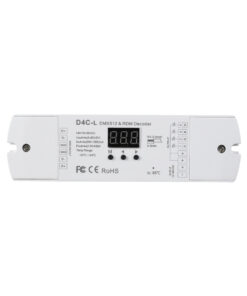 GloboStar® 73146 D4C-L SKYDANCE DC DMX512 Constant Current & RDM Decoder 4 Καναλιών DC 12-48V 4 x 1A 54W – Max 4A 216W – IP20 Μ17 x Π5 x Υ2.5cm – 5 Χρόνια Εγγύηση