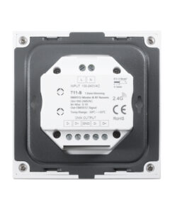 GloboStar® 73150 T11-S SKYDANCE Ασύρματο DMX512 Επιτοίχιο Χειριστήριο RF 2.4Ghz 1 Group για όλα τα SKYDANCE DMX512 Controller AC 100-240V Max 0.1A – IP20 Μ8.5 x Μ8.5 x Π8.5 x Υ3.5cm – 5 Χρόνια Εγγύηση