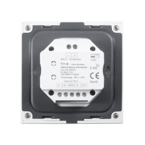 GloboStar® 73150 T11-S SKYDANCE Ασύρματο DMX512 Επιτοίχιο Χειριστήριο RF 2.4Ghz 1 Group για όλα τα SKYDANCE DMX512 Controller AC 100-240V Max 0.1A – IP20 Μ8.5 x Μ8.5 x Π8.5 x Υ3.5cm – 5 Χρόνια Εγγύηση