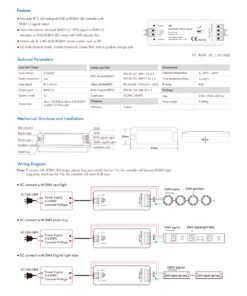 GloboStar® 73157 XC SKYDANCE DC RF 2.4Ghz DMX512 Master Digital DC 5-24V – IP20 Μ10.5 x Π3.5 x Υ2cm – 5 Χρόνια Εγγύηση