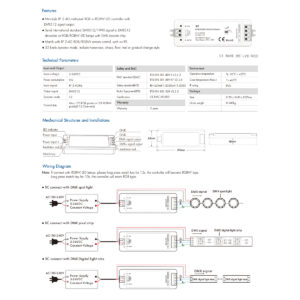 GloboStar® 73157 XC SKYDANCE DC RF 2.4Ghz DMX512 Master Digital DC 5-24V – IP20 Μ10.5 x Π3.5 x Υ2cm – 5 Χρόνια Εγγύηση