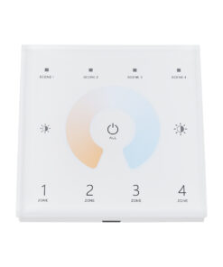 GloboStar® 73160 T12 SKYDANCE Ασύρματο DMX512 Επιτοίχιο Χειριστήριο RF 2.4Ghz 4 Group για όλα τα SKYDANCE DMX512 Controller AC 100-240V Max 0.1A – IP20 Μ8.5 x Π8.5 x Υ3.5cm – 5 Χρόνια Εγγύηση