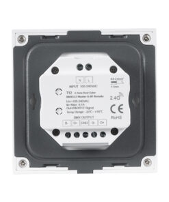 GloboStar® 73160 T12 SKYDANCE Ασύρματο DMX512 Επιτοίχιο Χειριστήριο RF 2.4Ghz 4 Group για όλα τα SKYDANCE DMX512 Controller AC 100-240V Max 0.1A – IP20 Μ8.5 x Π8.5 x Υ3.5cm – 5 Χρόνια Εγγύηση