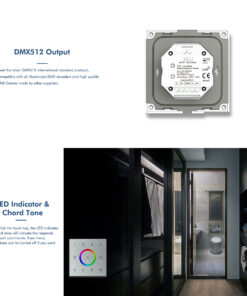 GloboStar® 73161 T13 SKYDANCE Ασύρματο DMX512 Επιτοίχιο Χειριστήριο RF 2.4Ghz 4 Group για όλα τα SKYDANCE DMX512 Controller AC 100-240V Max 0.1A – IP20 Μ8.5 x Π8.5 x Υ3.5cm – 5 Χρόνια Εγγύηση