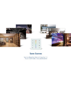 GloboStar® 73161 T13 SKYDANCE Ασύρματο DMX512 Επιτοίχιο Χειριστήριο RF 2.4Ghz 4 Group για όλα τα SKYDANCE DMX512 Controller AC 100-240V Max 0.1A – IP20 Μ8.5 x Π8.5 x Υ3.5cm – 5 Χρόνια Εγγύηση