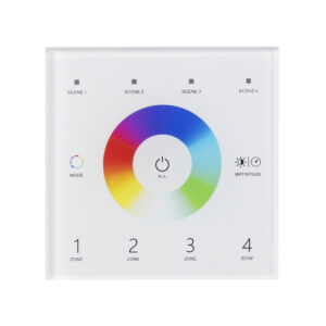 GloboStar® 73161 T13 SKYDANCE Ασύρματο DMX512 Επιτοίχιο Χειριστήριο RF 2.4Ghz 4 Group για όλα τα SKYDANCE DMX512 Controller AC 100-240V Max 0.1A – IP20  Μ8.5 x Π8.5 x Υ3.5cm – 5 Χρόνια Εγγύηση