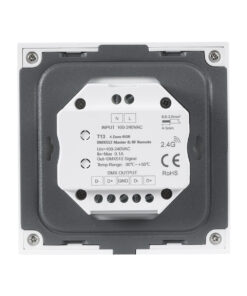 GloboStar® 73161 T13 SKYDANCE Ασύρματο DMX512 Επιτοίχιο Χειριστήριο RF 2.4Ghz 4 Group για όλα τα SKYDANCE DMX512 Controller AC 100-240V Max 0.1A – IP20 Μ8.5 x Π8.5 x Υ3.5cm – 5 Χρόνια Εγγύηση