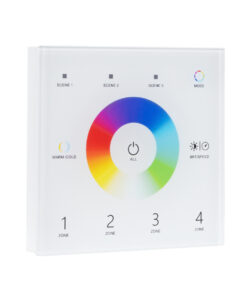 GloboStar® 73162 T15 SKYDANCE Ασύρματο DMX512 Επιτοίχιο Χειριστήριο RF 2.4Ghz 4 Group για όλα τα SKYDANCE DMX512 Controller AC 100-240V Max 0.1A – IP20 Μ8.5 x Μ8.5 x Π8.5 x Υ3.5cm – 5 Χρόνια Εγγύηση