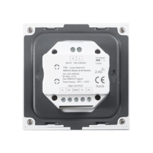 GloboStar® 73162 T15 SKYDANCE Ασύρματο DMX512 Επιτοίχιο Χειριστήριο RF 2.4Ghz 4 Group για όλα τα SKYDANCE DMX512 Controller AC 100-240V Max 0.1A – IP20 Μ8.5 x Μ8.5 x Π8.5 x Υ3.5cm – 5 Χρόνια Εγγύηση