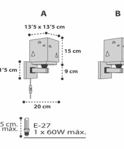 Hello Little απλίκα τοίχου διπλού τοιχώματος Ango – 73249